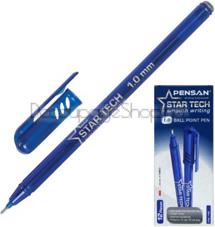 Химикалка Pensan - Star Tech TC Ball 1.00 мм Син