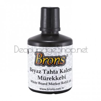 Мастило за маркер за бяла дъска 100мл. BRONS - ЧЕРНО