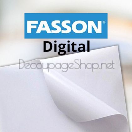 Самозалепващо фолио за лазерен печат Fasson Laser PET БЯЛ МАТ 32х45см