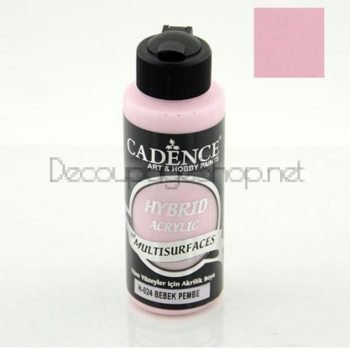 CADENCE АКРИЛНА БОЯ HYBRID 120 МЛ. - BABY PINK H-024