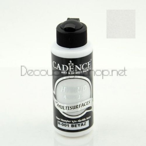 CADENCE АКРИЛНА БОЯ HYBRID 120 МЛ. - WHITE H-001