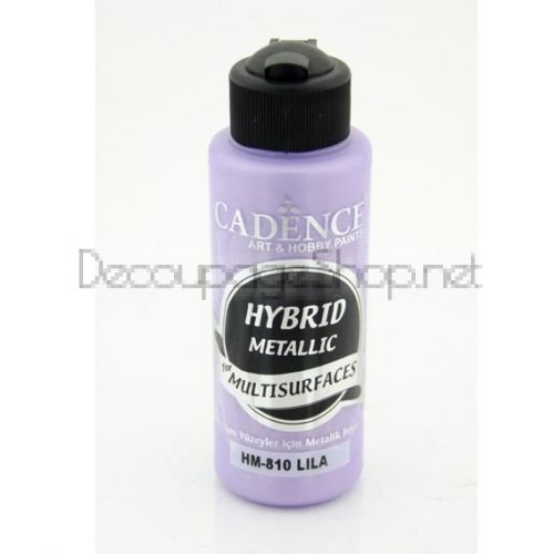 CADENCE АКРИЛНА БОЯ METALLIC HYBRID 120 МЛ. - LILAC HM-810