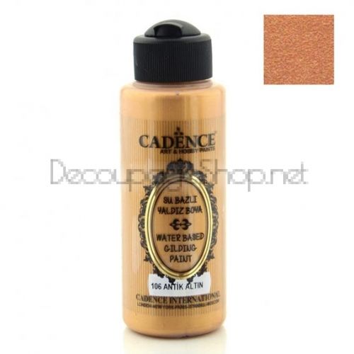 CADENCE АКРИЛНА БОЯ ЗА ПОЗЛАТЯВАНЕ 120 МЛ - ANTIQUE GOLD 106