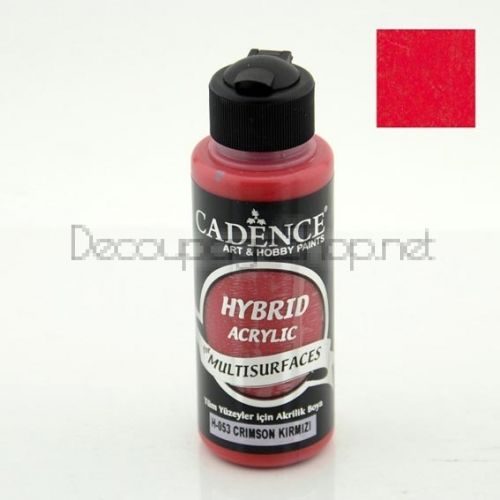 CADENCE АКРИЛНА БОЯ HYBRID 120 МЛ. - CRIMSON RED H-053