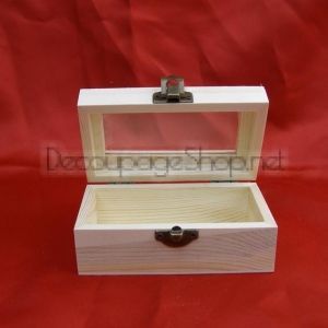 Дървена кутия  тип сандък 9,0 х 5,0 х 5,5 см.