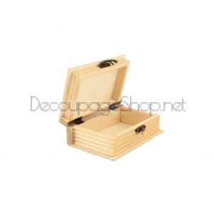 Дървена кутия книга - Комплект 3 броя - BUKSET