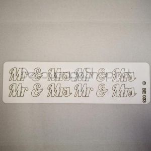 СЕТ от бирен картон - “Mr & Mrs“ - BE033
