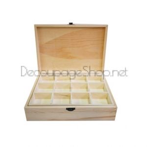 Дървена кутия за бижута и аксесоари - 27,5 х 7,5 х 20,0 см.