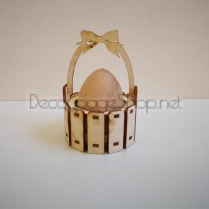 Дървена поставка за яйце - КОШНИЦА - XB29