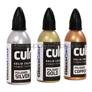 CULR Epoxy Pigment - Polished Copper 20ml - CURL епоксиден пигмент - ПОЛИРАН МЕСИНГ плътен цвят 20ml