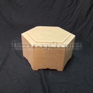 Кутия БИЖУТЕРКА шестоъгълна - 17 х 20 х 10см
