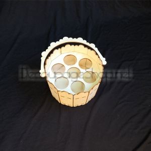 Кошница за яйца от дърво - 17,5 х 11см