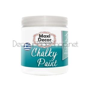 Тебеширена боя CHALKY PAINT - Maxi Decor - цвят 500 WHITE - 250МЛ.