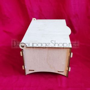 Дървена кутия за принадлежности - 22 х 10 х 13см