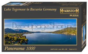 Пъзел 1000 части ПАНОРАМА - ЕзеротоТегернзе в Бавария, Германия