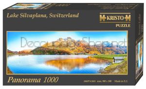 Пъзел 1000 части ПАНОРАМА - Езерото Силваплана, Швейцария