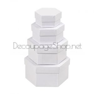 CREATIV Шестоъгълни картонени кутии комплект 4 броя -  264070