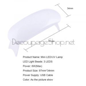 UV лампа за UV епоксидна смола - USB захранване