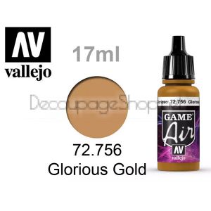 Game Air - боя за аерографи 17 мл. Glorious Gold - Acrylicos Vallejo