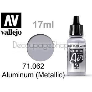 Model Air - боя за аерографи 17 мл. Aluminum (Metallic) - Acrylicos Vallejo