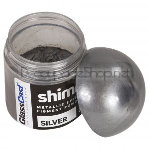 Silver SHIMR Metallic Pigment Powder - висококачествен гъвкав прахообразен пигмент 20гр