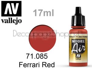 Model Air - боя за аерографи 17 мл. Ferrari Red - Acrylicos Vallejo