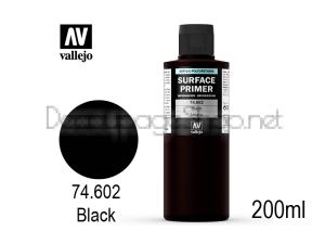 Acrylicos Vallejo Полиуретанов грунд за метал, пластмаса 200 мл - black