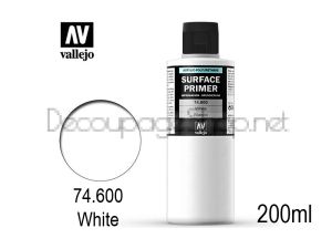 Acrylicos Vallejo Полиуретанов грунд за метал, пластмаса 200 мл - white
