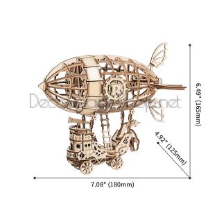 ROBOTIME 3D ДЪРВЕН ПЪЗЕЛ AIRSHIP 176 ЧАСТИ TG407