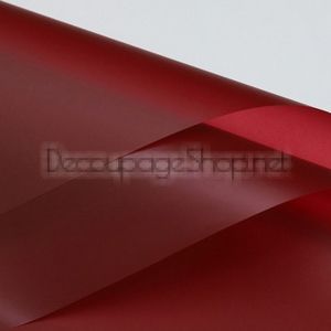 Корейска хартия - Целофан за опаковане - на пакет 20бр WR4 БОРДО (58/58/1086)