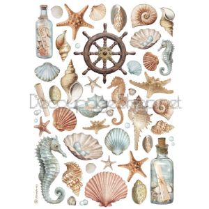 STAMPERIA SHELLS ДЕКУПАЖНА ОРИЗОВА ХАРТИЯ А4-DFSA4998