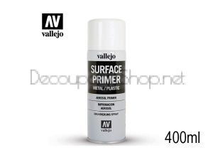 Солвентен грунд за метал и пластмаса, спрей 400 мл - white - Acrylicos Vallejo