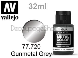 Металик боя за аерограф 32 мл. Gunmetal Grey - Acrylicos Vallejo