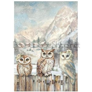 STAMPERIA THE OWL`S HOUSE ДЕКУПАЖНА ХАРТИЯ А4 - DFSA41054