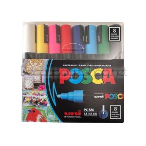 Акрилни Маркери Posca PC-5M : 8 Цвята : Classic Colours