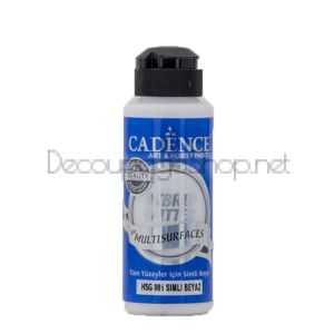 CADENCE АКРИЛНА БОЯ GLITTER HYBRID 120 МЛ - WHITE HSG-001