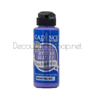 CADENCE АКРИЛНА БОЯ GLITTER HYBRID 120 МЛ - PURPLE HSG-034