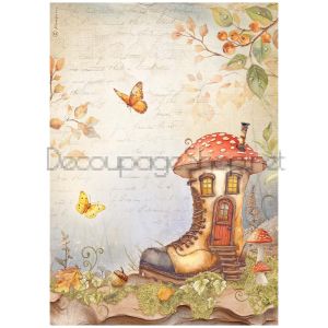 STAMPERIA WHISPERING WOODS ДЕКУПАЖНА ХАРТИЯ А4 - DFSA41061