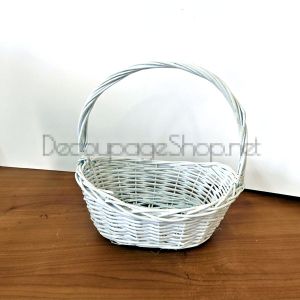Плетени кошници овал - малка кошница  31,0 х 22,0 х 30,0 см