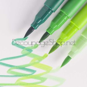 Двустранни Флумастери : Четка и Тънкописец : Bruynzeel : 24 Цвята