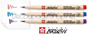 Маркери Четка Sakura Pigma Brush : 6 Цвята