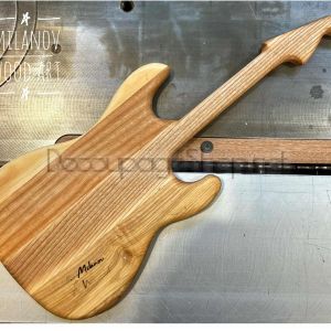 Дъска за рязане и сервиране “Китара“ - тип “ФЕНДЕР“ Светла - 35 х 17см