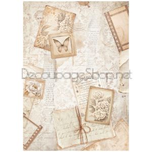STAMPERIA QUIET DAYS ДЕКУПАЖНА ОРИЗОВА ХАРТИЯ А4 - DFSA41073