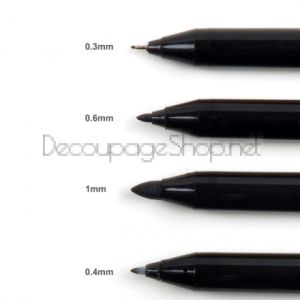 Тънкописци и Маркери за Манга : Pigma Sensei : 4 Броя : Черни