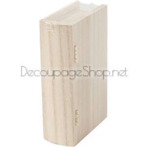 ДЪРВЕНА КУТИЯ КНИГА  - 14 х 9 х 4см