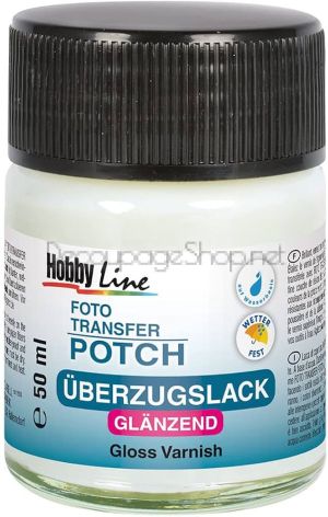 Лак запечатващ, Hobby Line, FOTO TRANSFER POTCH, 50 ml, гланц