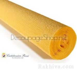 Крепирана хартия (Италия Cartotecnica rossi) 180 гр., 20/17Е5 (жълто)