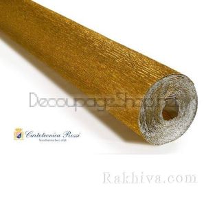 Луксозна крепирана хартия (Италия Cartotecnica rossi) злато МЕТАЛИЗЕ 401 (20/401)