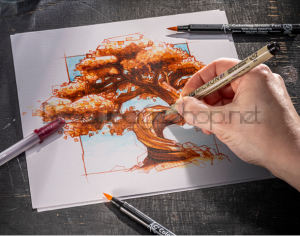 Скицник за Смесена Техника Sakura Koi : 290 gsm : A4