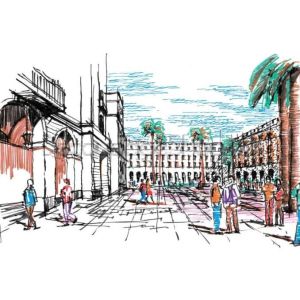 Маркер Четка Sakura Pigma Brush : Оранж : 5